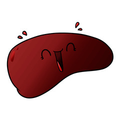 cartoon healthy liver