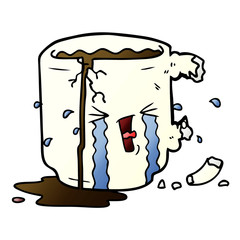 cartoon broken mug