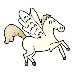 cartoon winged horse