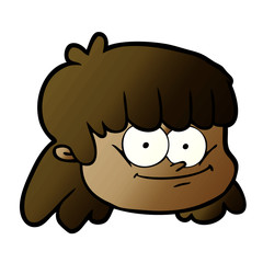 cartoon female face