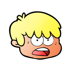 cartoon male face