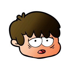 cartoon male face