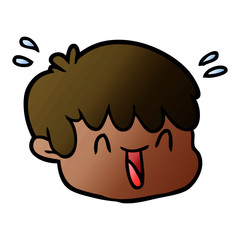 cartoon male face