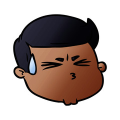 cartoon male face
