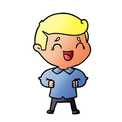 cartoon laughing man