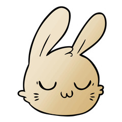 cartoon rabbit face