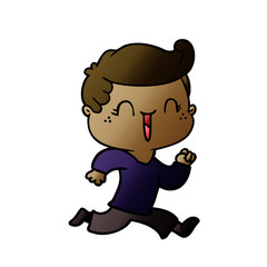 cartoon laughing boy