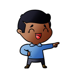 cartoon laughing man pointing