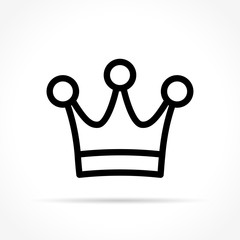 crown icon on white background