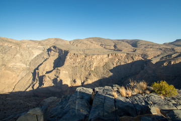 Oman Mountains at Jabal Akhdar in Al Hajar Mountains