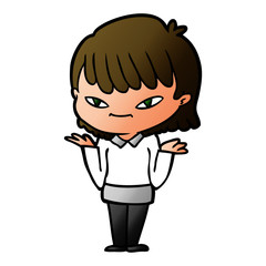 Obraz premium cartoon woman