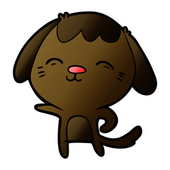 happy cartoon dog