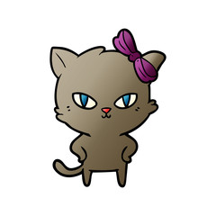 cute cartoon cat