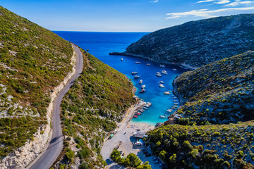 Porto Vromi beach in Zakynthos (Zante) island, in Greece