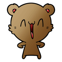happy bear cartoon