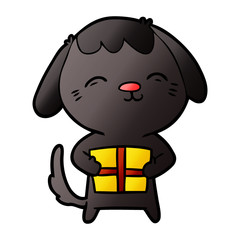 Obraz premium happy cartoon dog