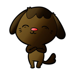 Fototapeta premium happy cartoon dog