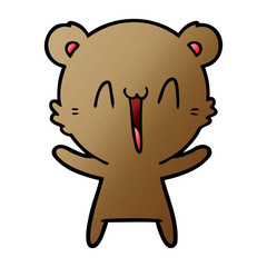 Fototapeta premium happy bear cartoon