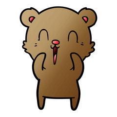 happy cartoon bear