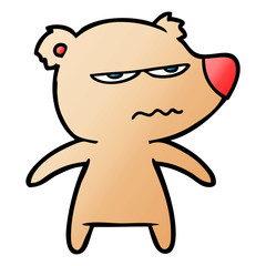 angry bear cartoon