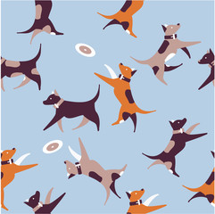 dog seamless pattern