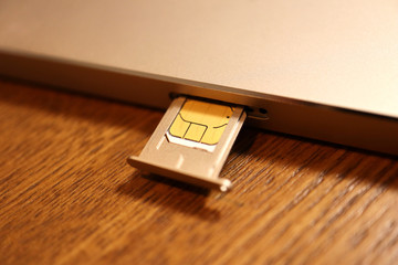 Inserting SIM card to Smartphone