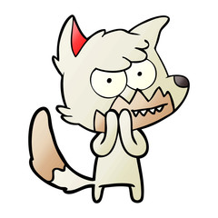 cartoon grinning fox