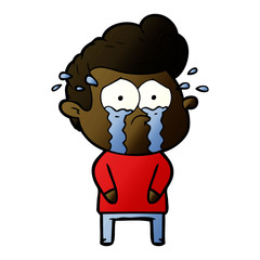 cartoon crying man