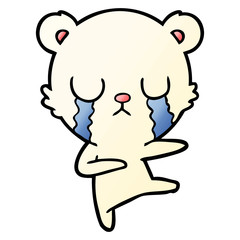 crying polar bear cartoon