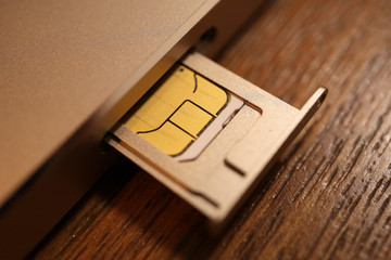 Inserting SIM card to Smartphone