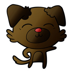 cartoon dog pointing