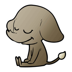 cartoon smiling elephant