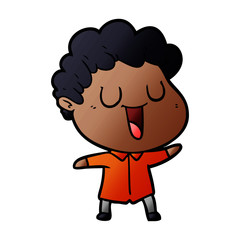 laughing cartoon man