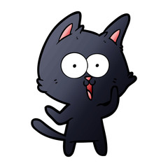funny cartoon cat