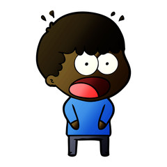 cartoon shocked man