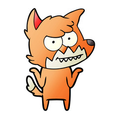 cartoon grinning fox