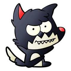 cartoon grinning fox
