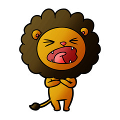 cartoon lion