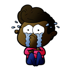 cartoon crying man