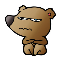 angry bear cartoon