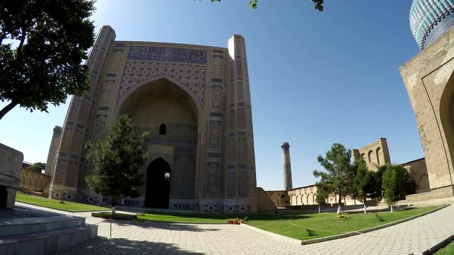The mosque Bibi-Khanym Mosque Bibi-Xonum machiti Khanom Hanum Chanym Hanim is one of the most important monuments of Samarkand.Uzbekistan