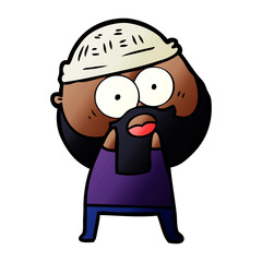 cartoon bearded man