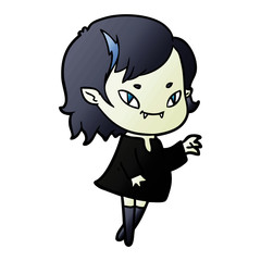 cartoon friendly vampire girl