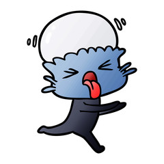 weird cartoon alien