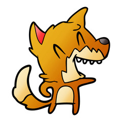 laughing fox cartoon