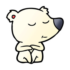 Obraz premium happy cartoon polar bear