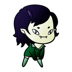 cartoon friendly vampire girl