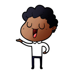 laughing cartoon man