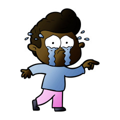 cartoon crying man