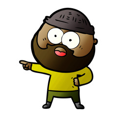 cartoon bearded man